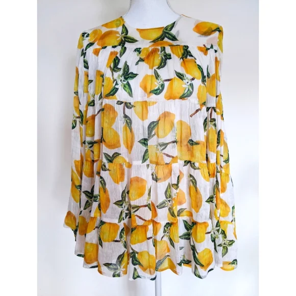 SOLD MA Dainty silk linen blend blouse - Picture 2 of 4